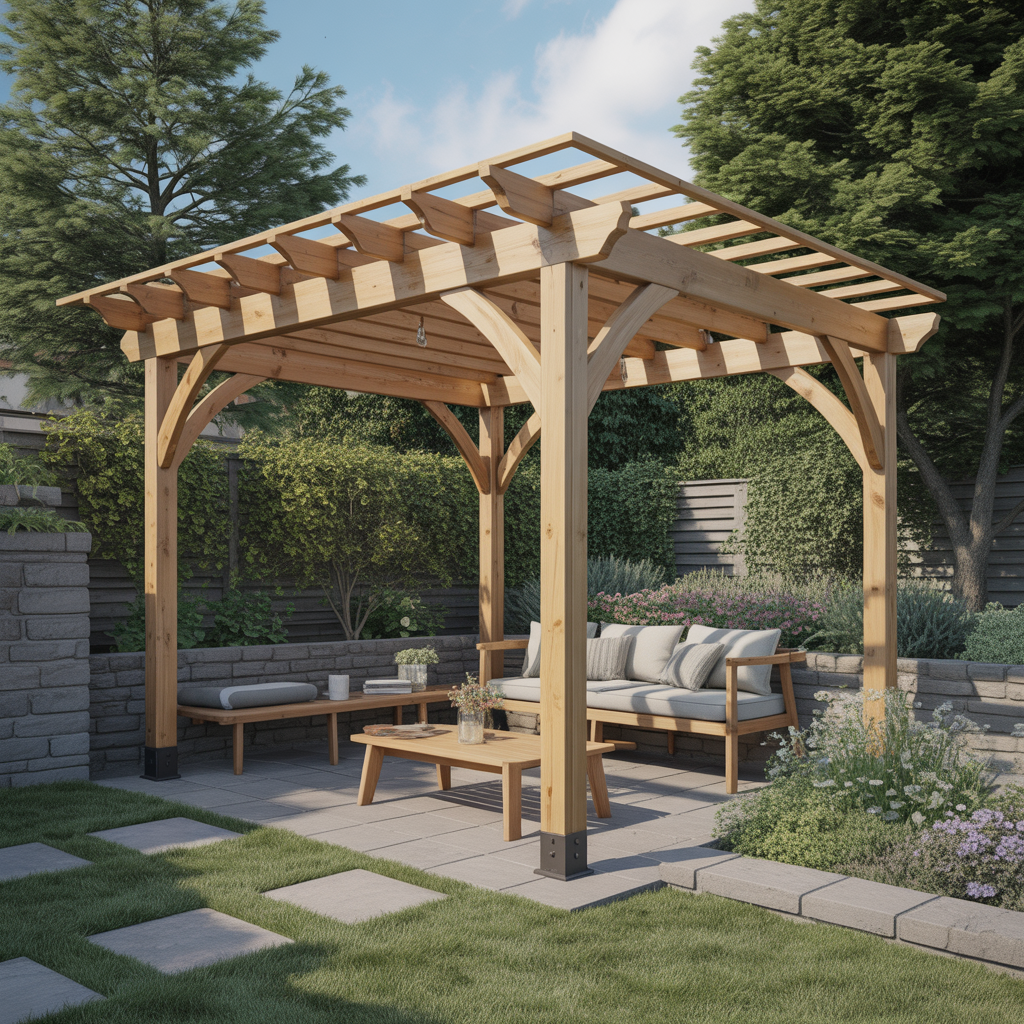 4.Guide till att bygga en stabil och estetisk pergola