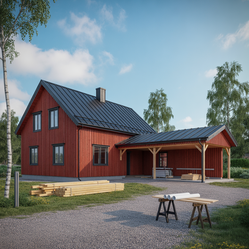 bygga carport med forrad kostnad bygglov och val av stomme